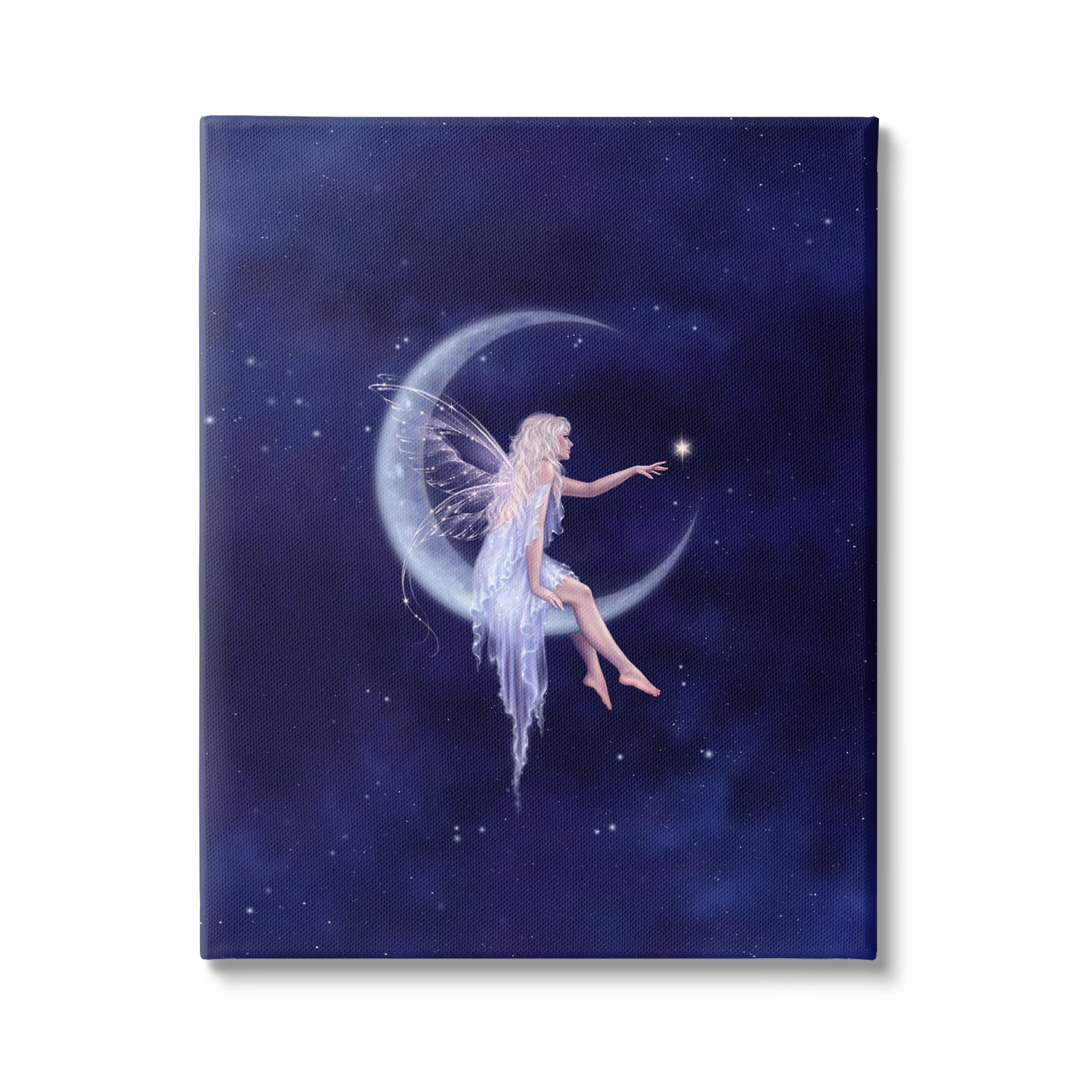 Stupell Industries Birth of a Star Fairy Fairy Tales & Fantasy Painting Gallery Wrapped Canvas Art Print Wall Art, 30 x 40