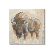 Stupell Industries Bison Portrait Country Wildlife Painting Painting Gallery Wrapped Canvas Print Wall Art, Design by Ethan Harper