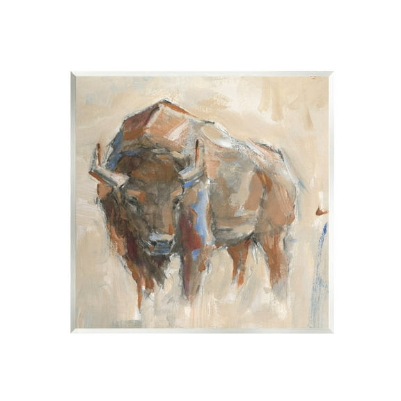 Stupell Industries Bison Portrait Country Wildlife Painting Painting Unframed Art Print Wall Art, Design by Ethan Harper