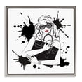 thumbnail image 1 of Stupell Industries Art Deco Black Bag Elegance & Glamour Gray Floating Frame Canvas Art, 25 x 25, by Martina Pavlova, 1 of 8