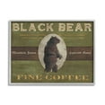 thumbnail image 1 of Stupell Industries Black Bear Fine Coffee Rustic Kitchen Mountain Animal, 24 x 30, Design by June Erica Vess, 1 of 7