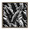 thumbnail image 1 of Stupell Industries Black Bold Fronds Botanical & Floral Painting Brown Floater Framed Art Print Wall Art, 25 x 25, 1 of 10