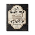 thumbnail image 1 of Stupell Industries Black Cat CafÃÃÂ© Vintage Halloween Sign Spooky Witch, 30 x 40, Design by Jennifer Pugh, 1 of 7