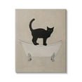 thumbnail image 1 of Black Cat Simple Claw Foot Bathtub Bathroom Painting Canvas Art, 24 x 30, 1 of 5