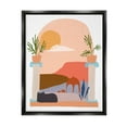 thumbnail image 1 of Stupell Industries Black Cat Watching Peaceful Sunny Hills Scenery Graphic Art Jet Black Floating Framed Canvas Print Wall Art, Design by June Erica Vess, 1 of 5