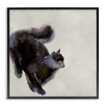 thumbnail image 1 of Stupell Industries Contemporary Black Cat Watercolor Black Framed Giclee Art, 12 x 12, by Melissa Wang, 1 of 8