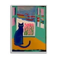 thumbnail image 1 of Stupell Industries Black Cat in Doorway Animals & Insects Painting Gray Framed Art Print Wall Art, 16 x 20, 1 of 9