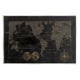 thumbnail image 1 of Stupell Industries Black Detailed World Map Graphic Art Unframed Art Print Wall Art, Design by Carol Robinson, 1 of 6