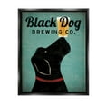 thumbnail image 1 of Stupell Industries Black Dog Brewing Antique Beer Sign Graphic Art Jet Black Floating Framed Canvas Print Wall Art, Design by Ryan Fowler, 1 of 6