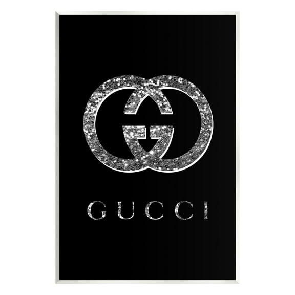 Stupell Industries Black Glam Fashion Symbol Typography Painting Unframed Art Print Wall Art, 10 x 15