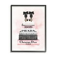 thumbnail image 1 of Stupell Industries Black Heels Pink Silver Bookstack Glam Fashion Design Framed Wall Art by Amanda Greenwood, 1 of 8
