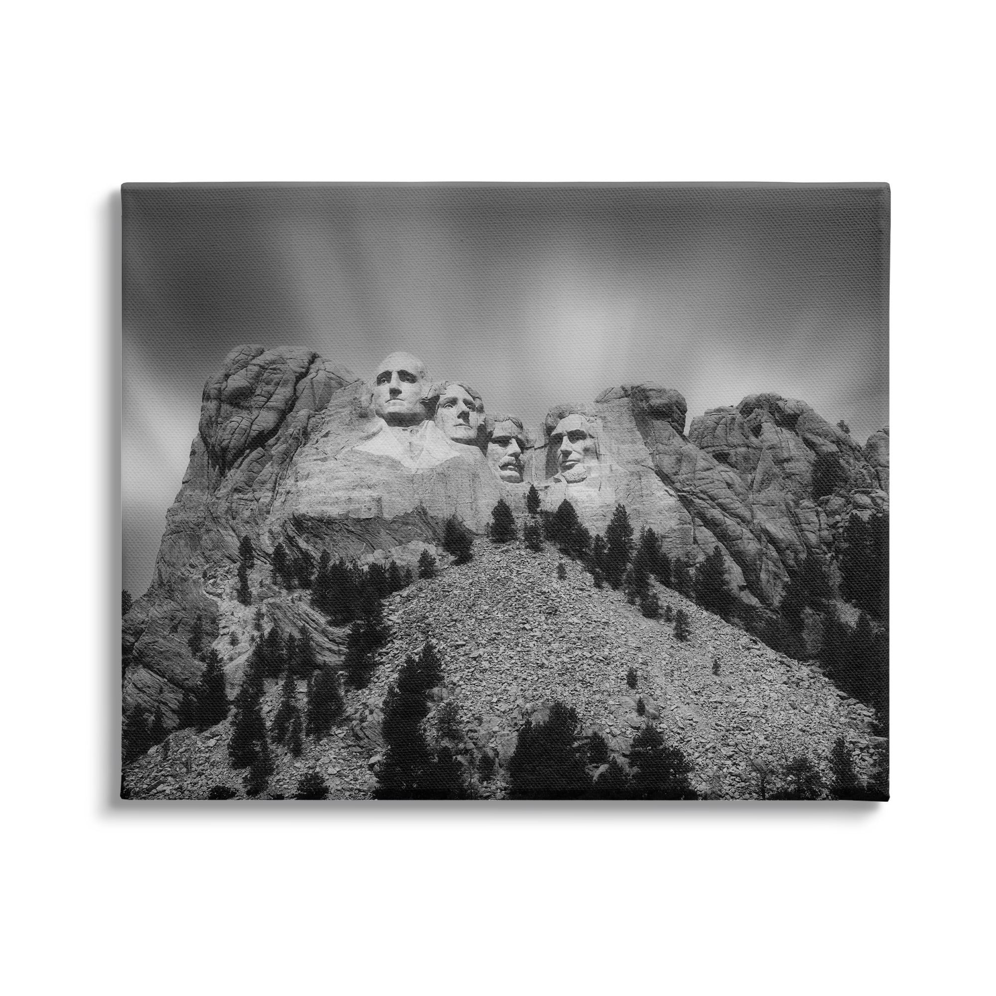 Stupell Industries Black Hills Mt. Rushmore President Faces Carved Historical Sculptures ,48 x 36, Design by Daniel Sproul