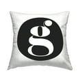 thumbnail image 1 of Stupell Industries Black Initial G Decorative Printed Throw Pillow, 18 x 18, 1 of 5