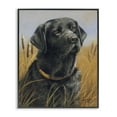 thumbnail image 1 of Stupell Industries Black Lab in Nature Animals Painting Black Framed Art Print Wall Art, 16 x 20, 1 of 2