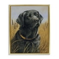 thumbnail image 1 of Stupell Industries Black Lab in Nature Animals Painting Gold Floater Framed Canvas Art Print Wall Art, 25 x 31, 1 of 10