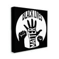 thumbnail image 1 of Stupell Industries Black Lives Matter Phrase United Raised Hands Canvas Wall Art by Marcus Prime, 1 of 6