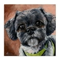 thumbnail image 1 of Stupell Industries Black Shih Tzu Dog Portrait Animals & Insects Painting Gallery Wrapped Canvas Print Wall Art, 1 of 5