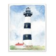 thumbnail image 1 of Stupell Industries Black Striped Lighthouse with Quaint Cabin Wall Plaque, 10 x 15, Design by Melissa Hyatt LLC, 1 of 6