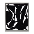thumbnail image 1 of Stupell Industries Black Swirled Ink Abstract Painting Gray Floater Framed Canvas Art Print Wall Art, 17 x 21, 1 of 10