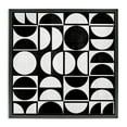 Stupell Industries Black & White Arch Pattern Abstract Painting Black