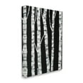 thumbnail image 1 of Stupell Industries Black White Modern Birch Trees Dark Forest,24 x 30,Designed by Ruth Fromstein, 1 of 5