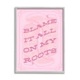 thumbnail image 1 of Stupell Industries Blame on My Roots Phrase Typography Painting Gray Framed Art Print Wall Art, 24 x 30, 1 of 9
