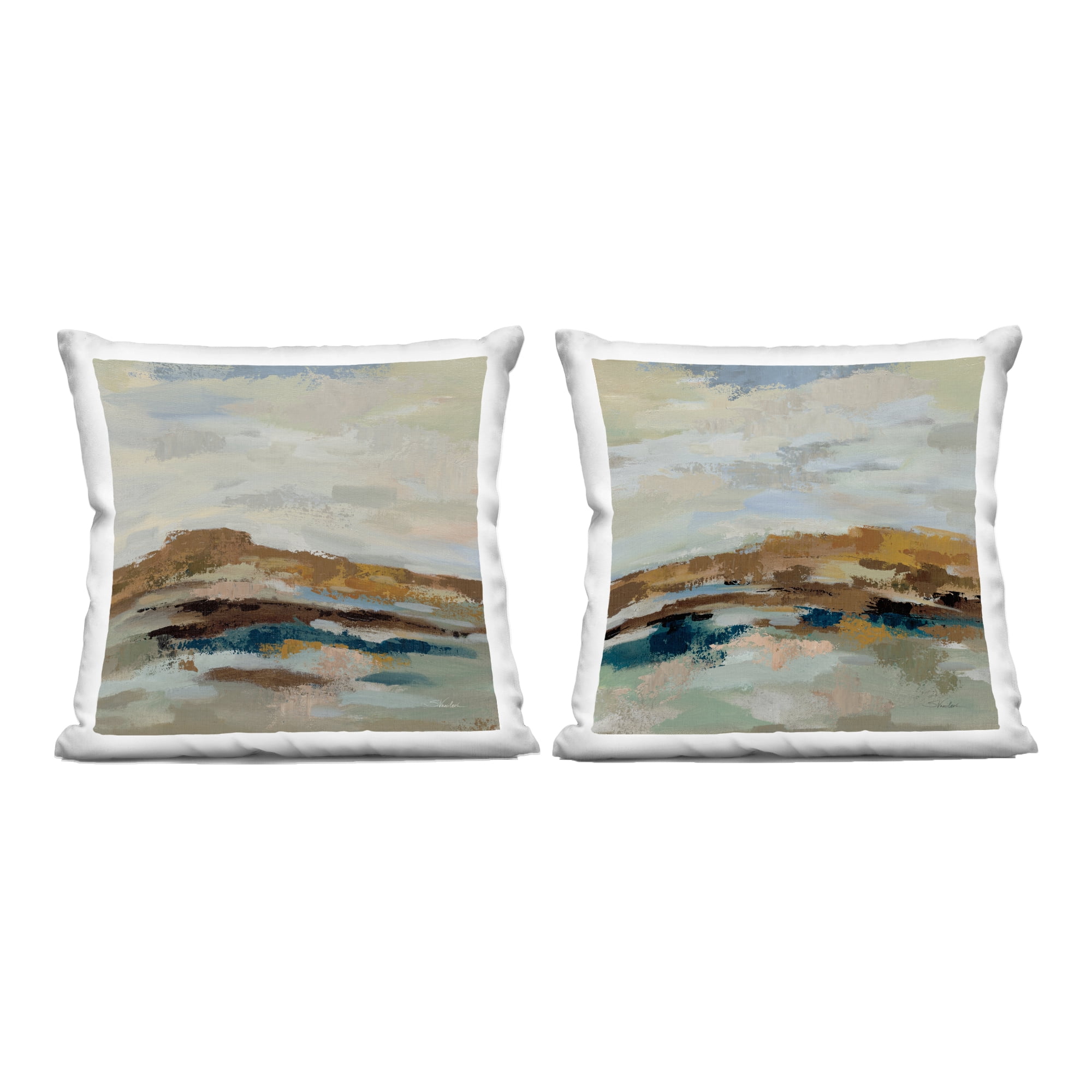 Stupell Industries Blended American West Atmosphere 2 Piece Decorative Printed Throw Pillow Set, design by Silvia Vassileva