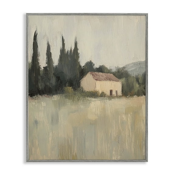 Stupell Industries Blended Nature Landscape Landscape & Nature Painting Gray Framed Art Print Wall Art, 16 x 20