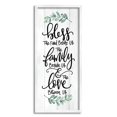 thumbnail image 1 of Stupell Industries Bless This Family Religious Kitchen Phrase Plank Pattern Graphic Art White Framed Art Print Wall Art, Design by Fearfully Made Creations, 1 of 5