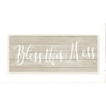 thumbnail image 1 of Stupell Industries Bless This Mess Family Home Inspirational Word Textured Wood Design Wall Plaque Art by Anna Quach, 1 of 6