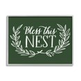 thumbnail image 1 of Stupell Industries Bless This Nest Laurel Wreath Crown Foliage,30 x 24, Design by Amanda McGee, 1 of 5