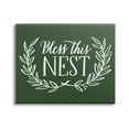 thumbnail image 1 of Stupell Industries Bless This Nest Laurel Wreath Crown Foliage,30 x 24, Design by Amanda McGee, 1 of 5