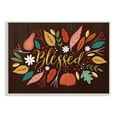 thumbnail image 1 of Stupell Industries Blessed Acknowledgement Whimsical Autumn Leaves and Gourds Country Painting Unframed Art Print Wall Art, 13 x 19, Design by Louise Allen, 1 of 6