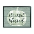 thumbnail image 1 of Stupell Industries Blessed And Pumpkin Obsessed Funny Seasonal Autumn Fall Word DesignFramed Wall Art By Artist Daphne Polselli, 1 of 3