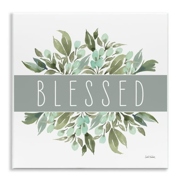 Stupell Industries Blessed Cottage Florals Plants & Flowers Painting Unframed Art Print Wall Art, 12 x 12