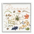 thumbnail image 1 of Stupell Industries Blessed Fall Botanicals Botanical & Floral Painting White Framed Art Print Wall Art, 24 x 24, 1 of 9