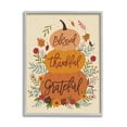 thumbnail image 1 of Stupell Industries Blessed Thankful Grateful Sentiments Stacked Orange Pumpkins, 16 x 20, Designed by Nina Seven, 1 of 1