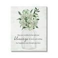 thumbnail image 1 of Stupell Industries Blessings & Happiness Proverb Botanical & Floral Painting Gallery Wrapped Canvas Art Print Wall Art, 36 x 48, 1 of 8