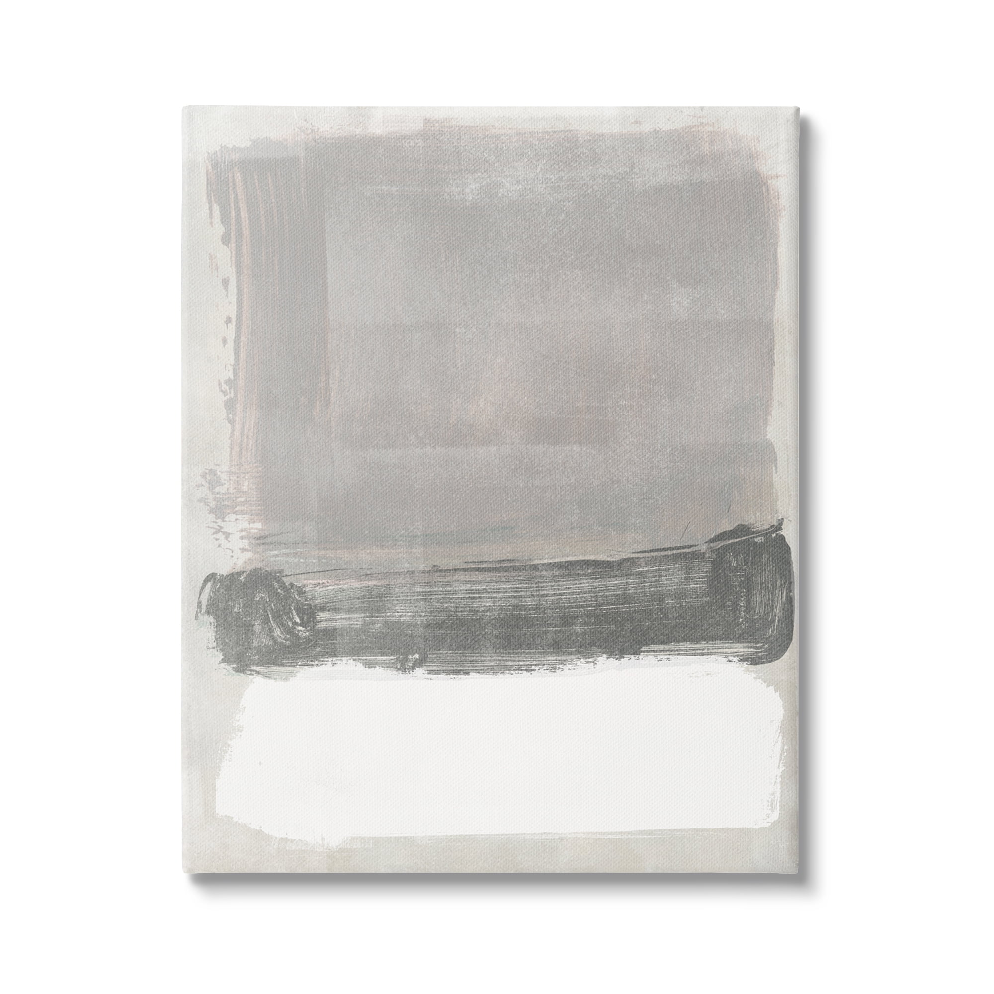 Stupell Industries Blocked Neutral Tones Abstract Brushstrokes Shapes Painting Gallery Wrapped Canvas Print Wall Art, Design by Jennifer Paxton Parker