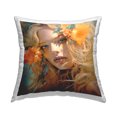 thumbnail image 1 of Stupell Industries Blonde Woman & Blooms Decorative Printed Throw Pillow Design by RB, 1 of 5