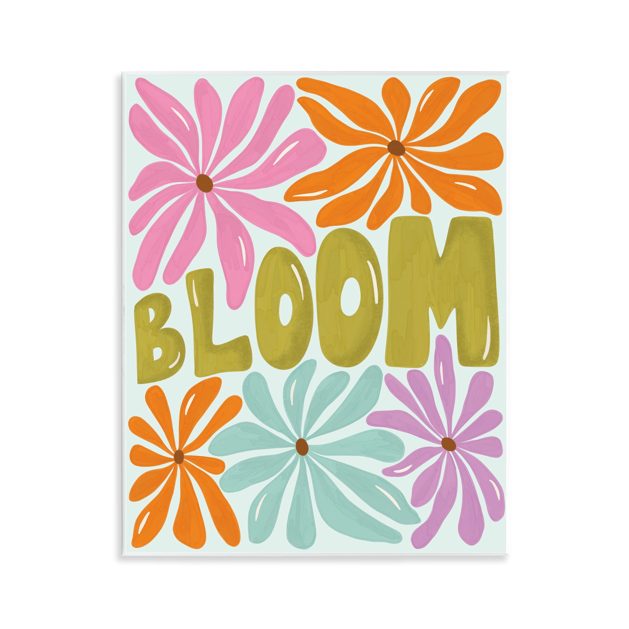 Stupell Industries Bloom Floral Energy Plants & Flowers Painting Unframed Art Print Wall Art, 11 x 14