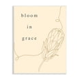 thumbnail image 1 of Stupell Industries Bloom In Grace Minimalistic Plant Blossom Line Drawing Wood Wall Art, 10 x 15, Design by Lil' Rue, 1 of 5