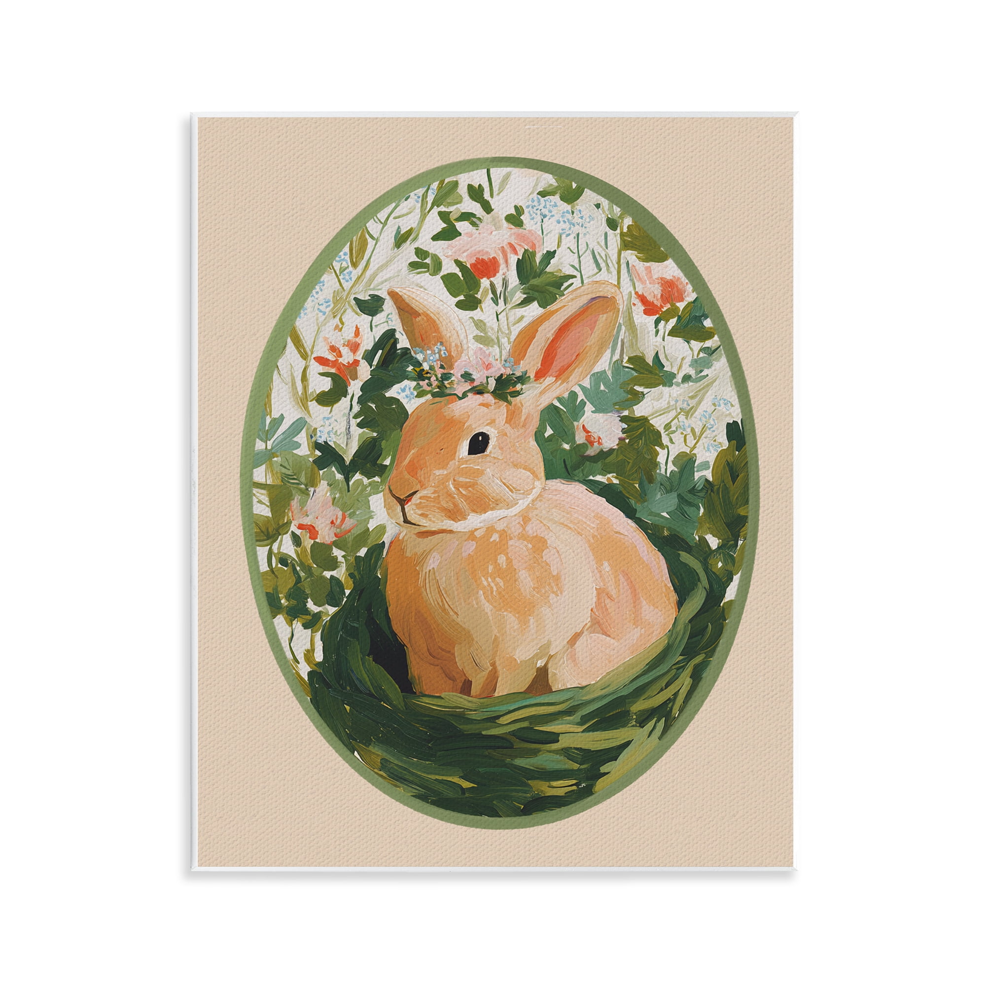 Stupell Industries Bloom Nest Bunny Wall Plaque Art, design by Yen