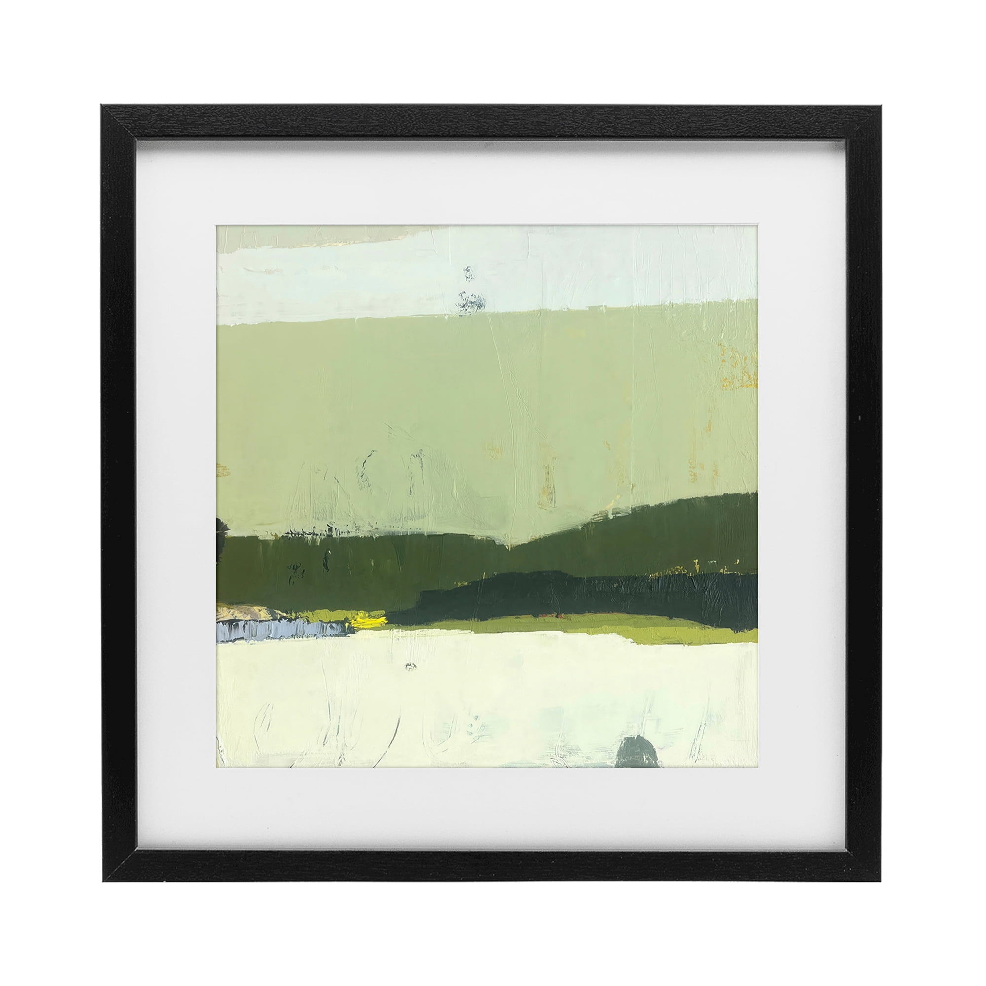 Stupell Industries Bloom Serene Layered Landscape Black Framed Print Under Glass, design by Julia Foug