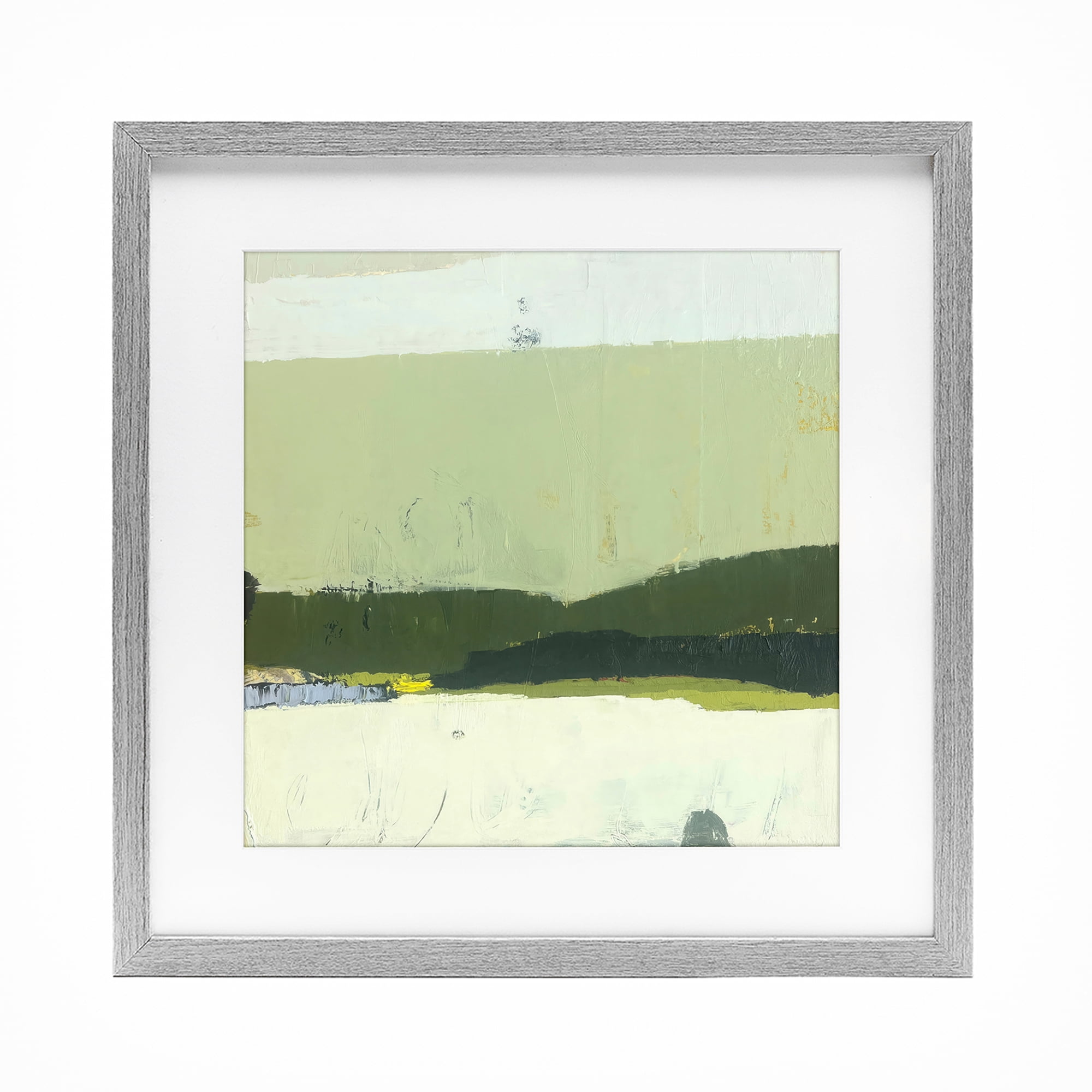 Stupell Industries Bloom Serene Layered Landscape Gray Framed Print Under Glass, design by Julia Foug