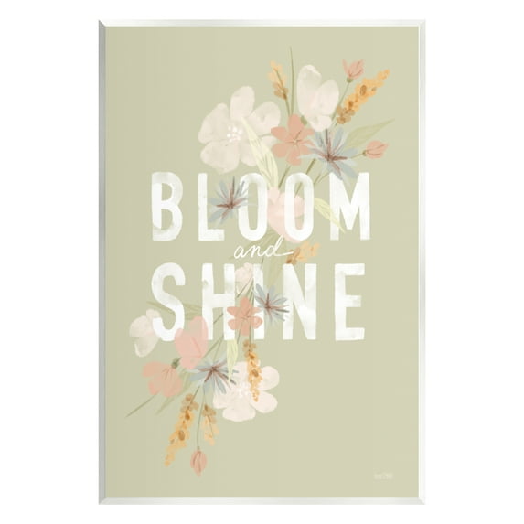 Stupell Industries Bloom & Shine Floral Herbs Botanical & Floral Painting Unframed Art Print Wall Art, 13 x 19