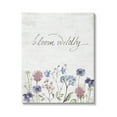 thumbnail image 1 of Stupell Industries Bloom Wildly Flower Blossoms Botanicals Rustic Design Graphic Art Gallery Wrapped Canvas Print Wall Art, Design by Lettered and Lined, 1 of 7