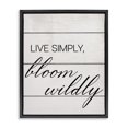 thumbnail image 1 of Stupell Industries Rustic Lodge Bloom Wildly Phrase Black Floating Frame Canvas Art, 17 x 21, by Ziwei Li, 1 of 8