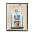 thumbnail image 1 of Stupell Industries Bloom and Renew Text Purple Lavender Cloche Design by Elizabeth Tyndall, 1 of 7