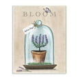 thumbnail image 1 of Stupell Industries Bloom and Renew Text Purple Lavender Cloche Design by Elizabeth Tyndall, 1 of 5